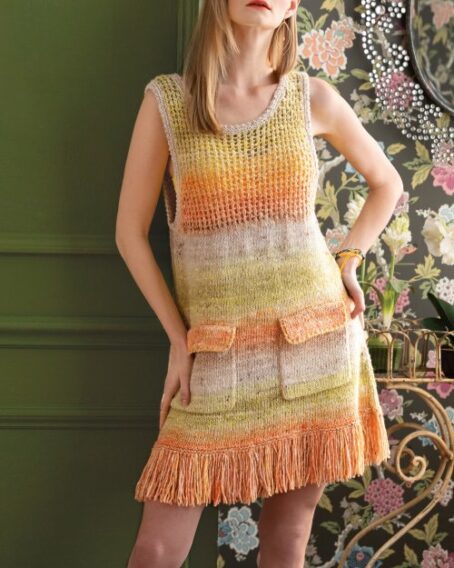 noro akari robe laines aquareve