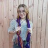 Écharpe snood en soie recyclée 43 laines aquareve