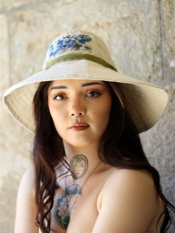 chapeau été laines aquareve