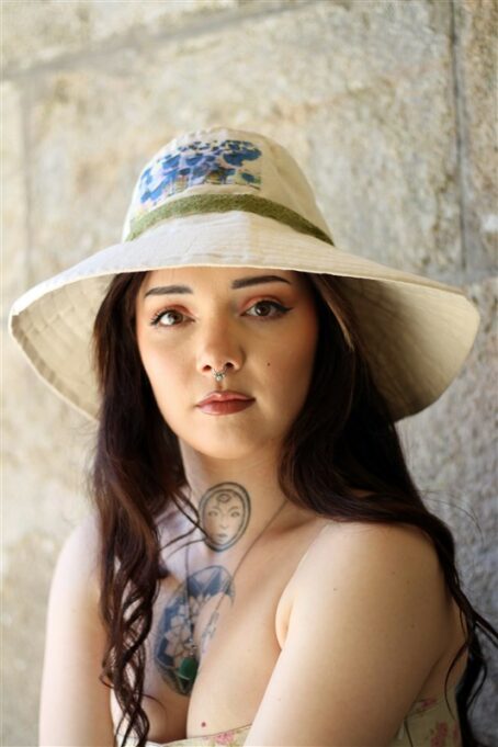 chapeau été laines aquareve
