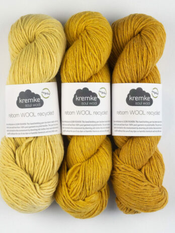 kremke reborn wool recycled jaune laines aquareve