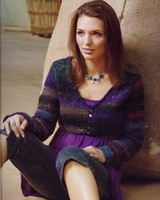 noro silk garden gilet court wooley laines aquareve