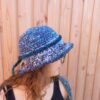 chapeau bob d hiver crocheté main laines aquareve