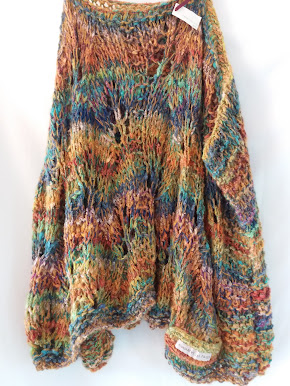 poncho 2 flamme d'automne laines aquareve