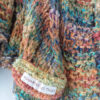 poncho détail flamme d'automne laines aquareve