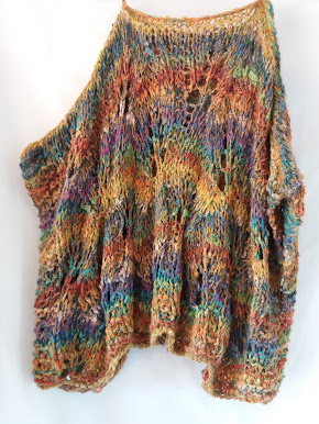poncho flamme d'automne laines aquareve