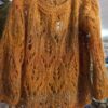 pull dentelle gothique laines aqaureve