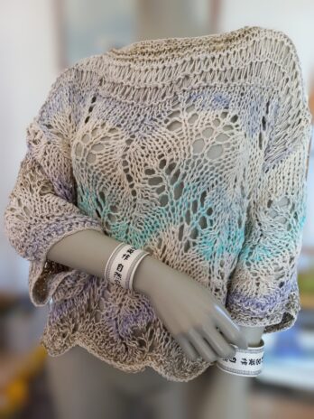 pull dentelle laines aquareve