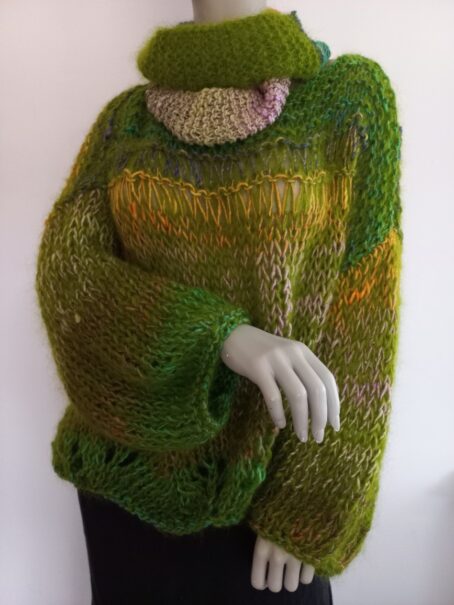 pull melimelo vert laines aquareve
