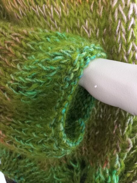 pull melimelo vert lmanche laines aquareve